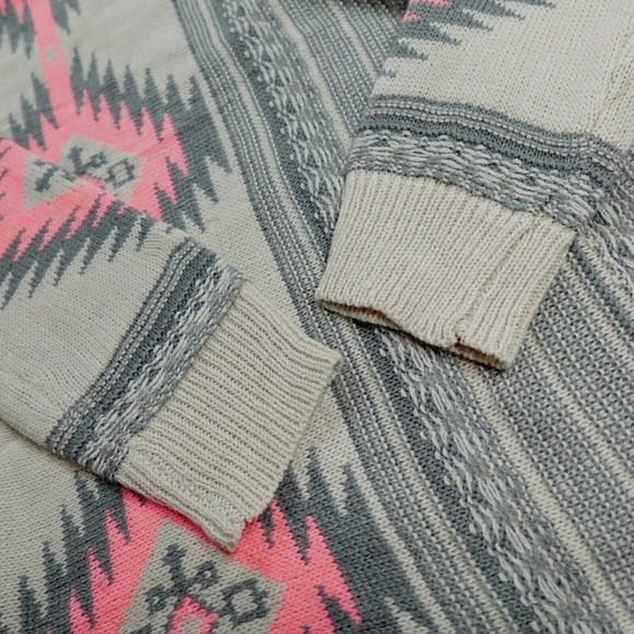 Dreamers Tribal Cardigan Womens S-M Pink Open Front Southwestern - Picture 16 of 16